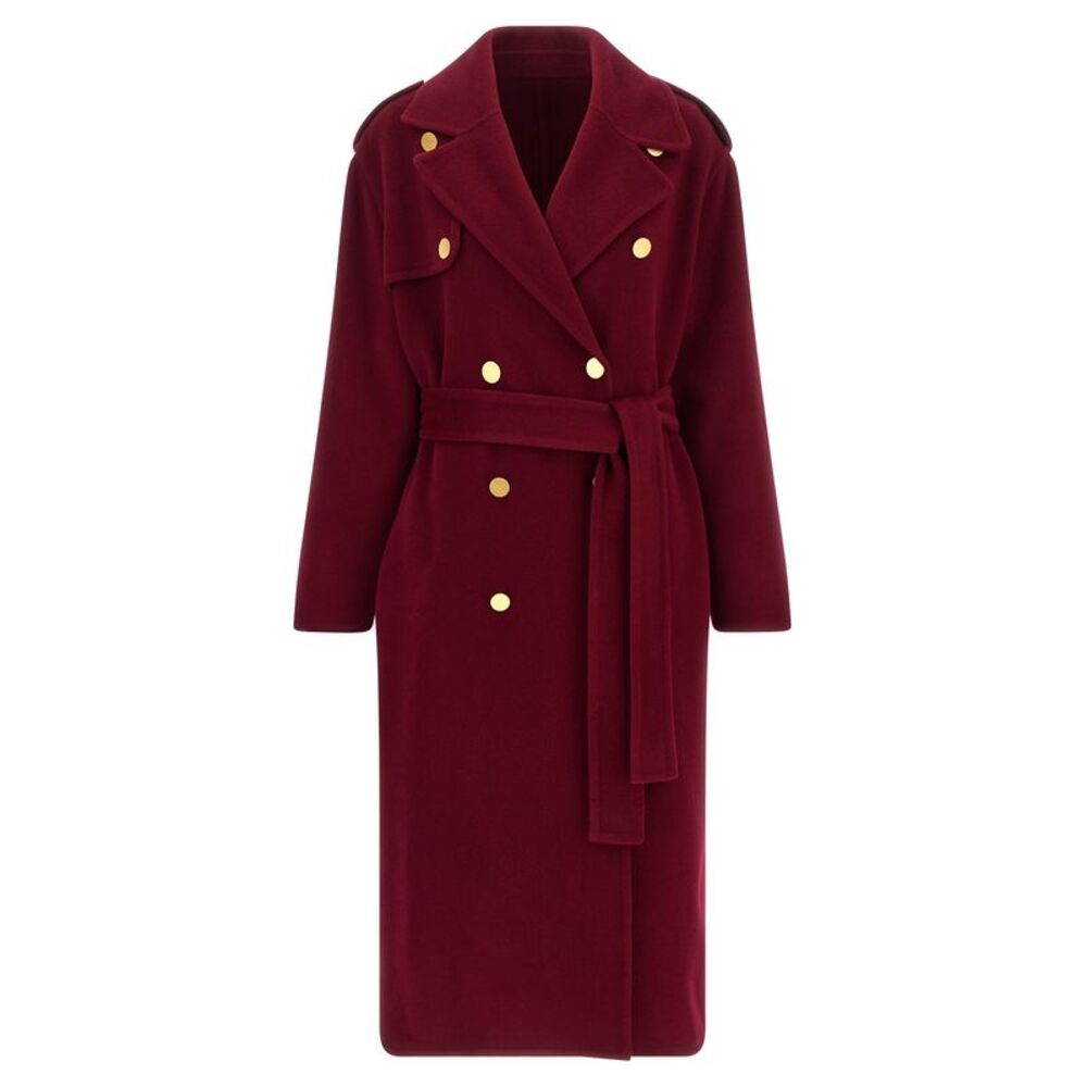 Alberta Ferretti Women Long Wool Coat
